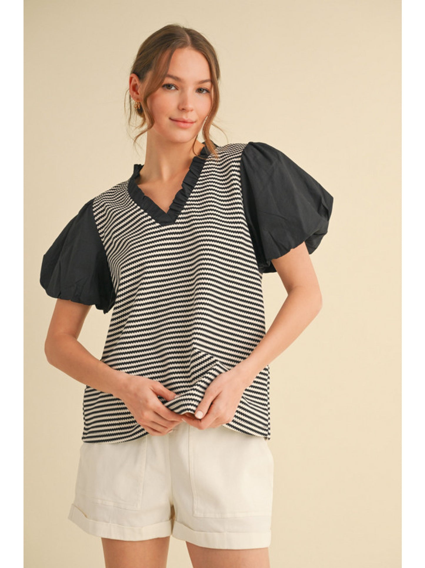 Stripes and Solid Top