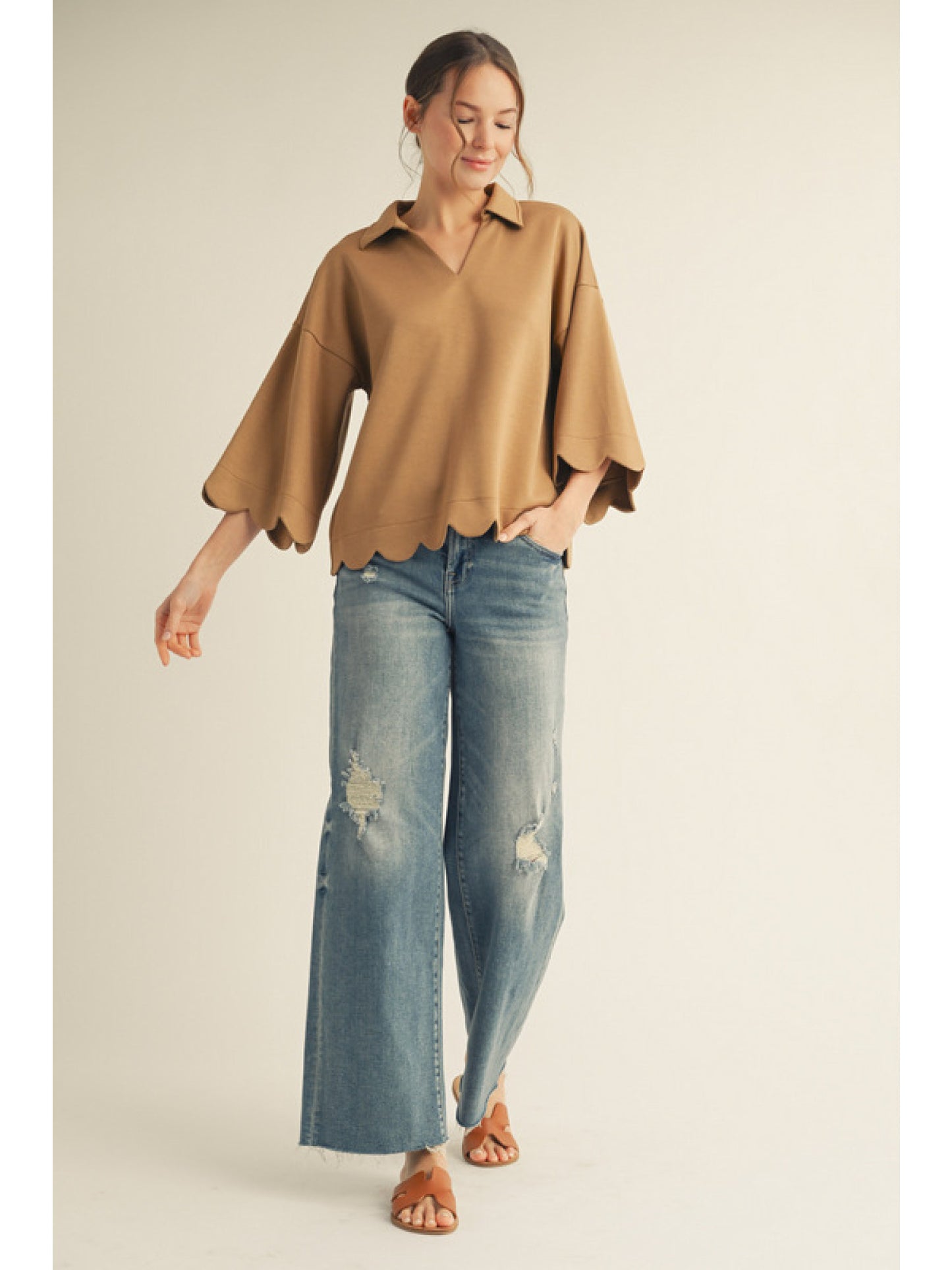 Scallop Trim Top
