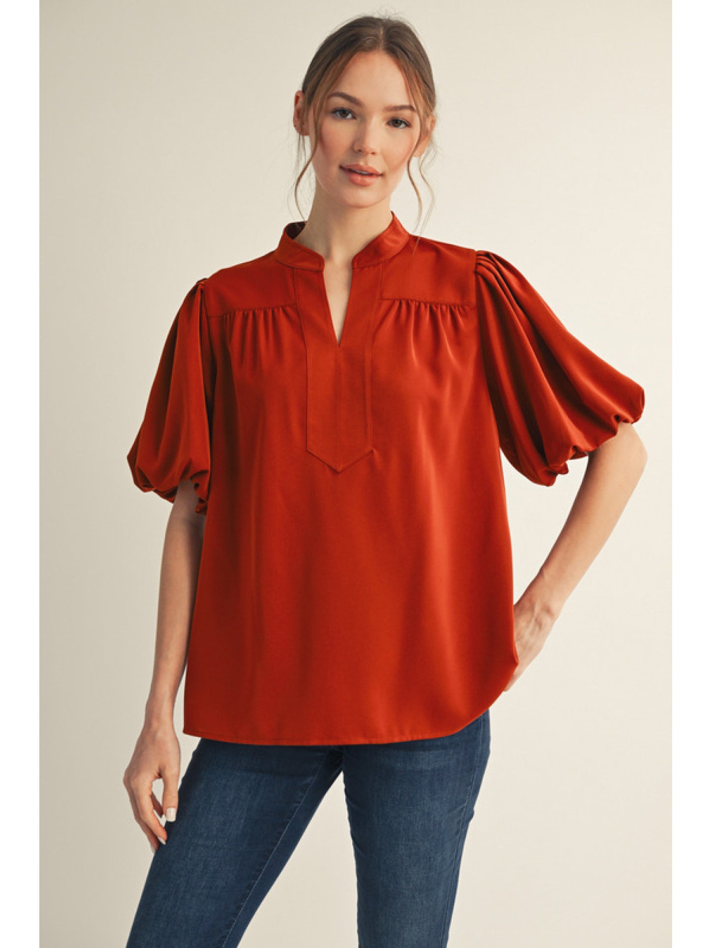 Mock Neck Top
