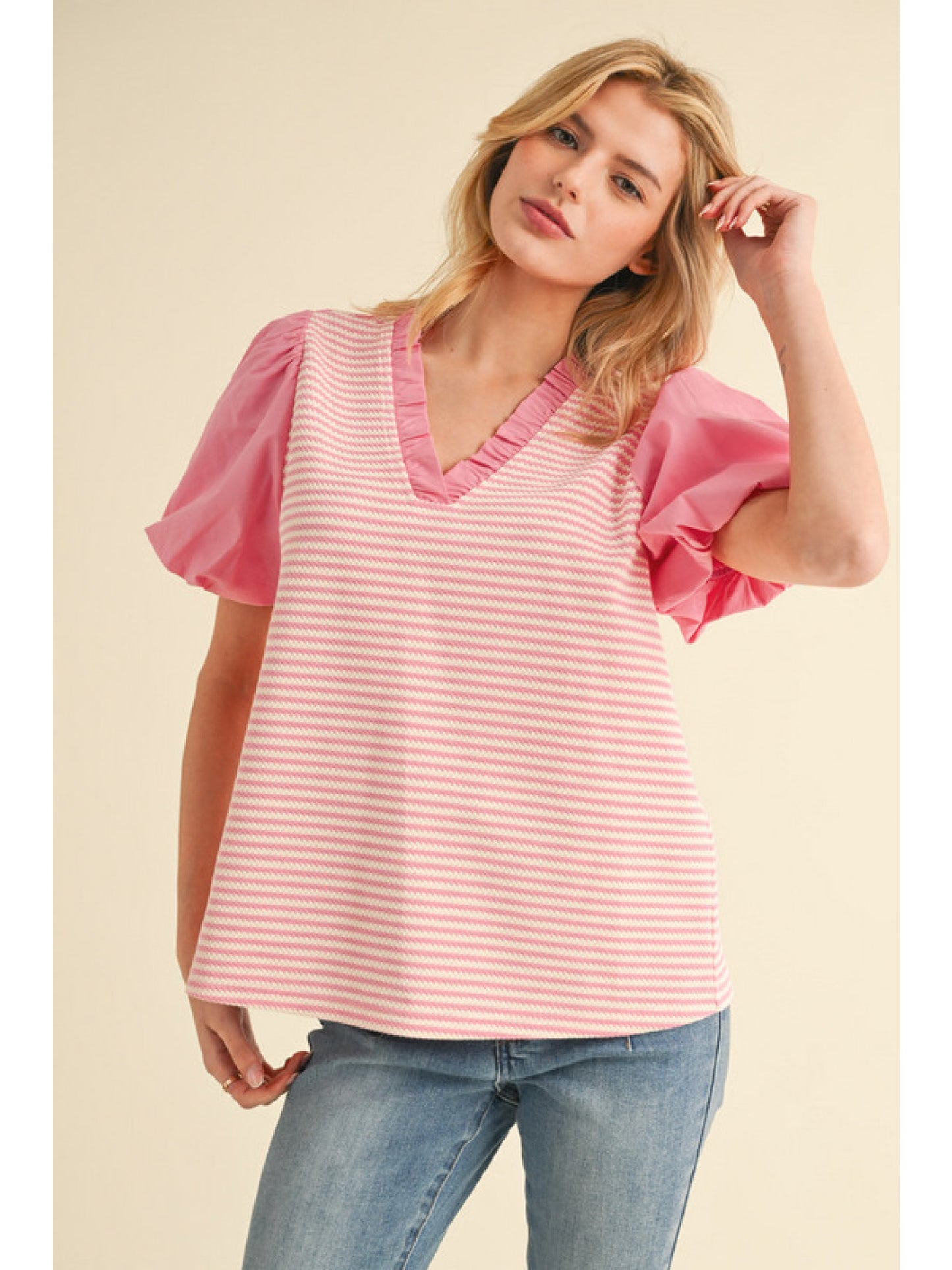 Stripes and Solid Top