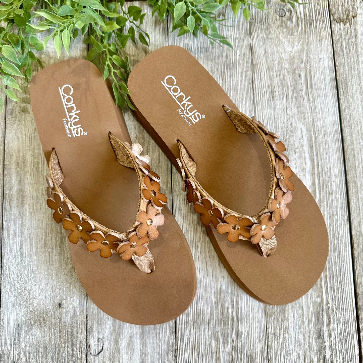 Summer Plans Cognac FlipFlops