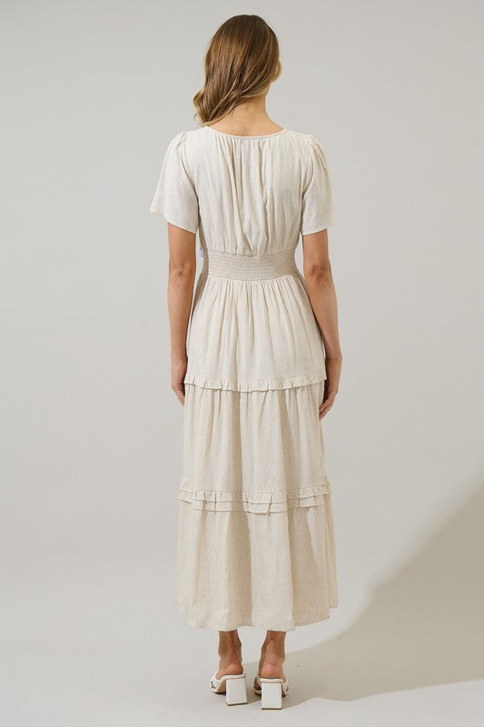 Sandy Poplin Maxi Dress