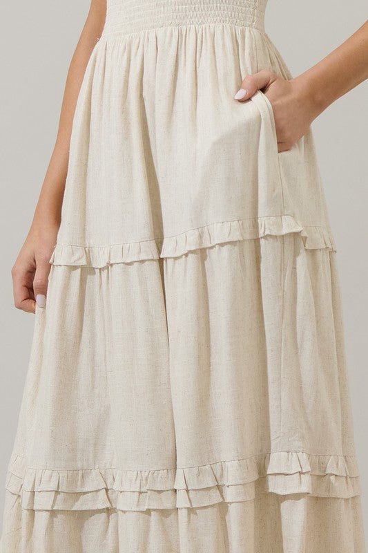 Sandy Poplin Maxi Dress