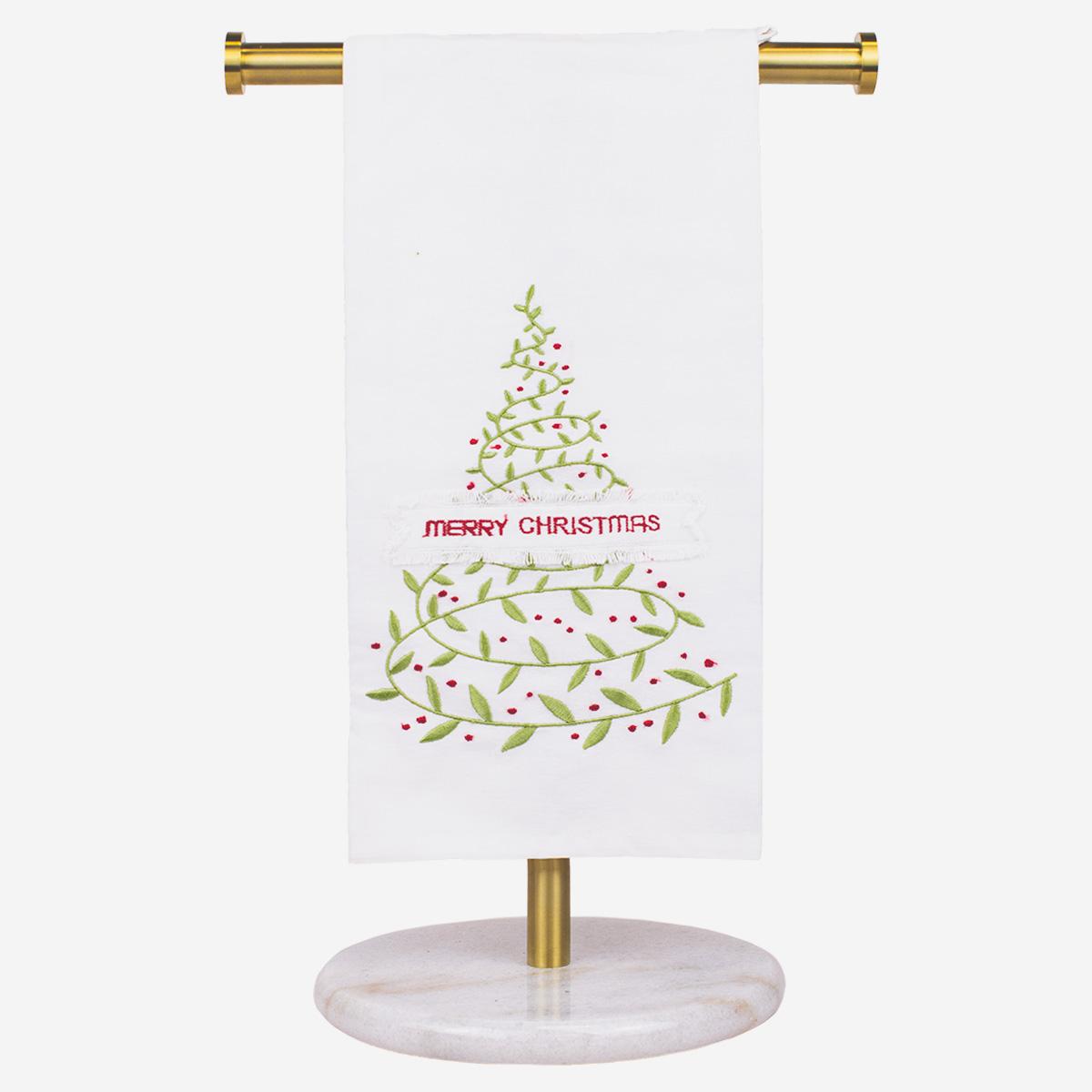 Merry Christmas Vine Towel