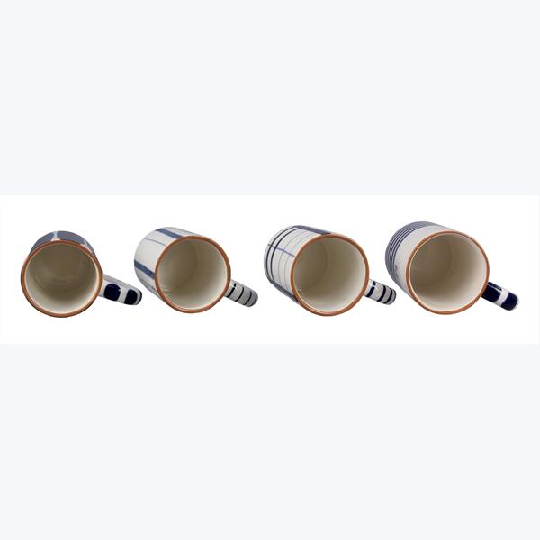 Blue and White Stone Mug