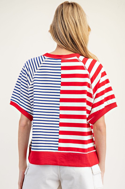 Stripe Color Block Top