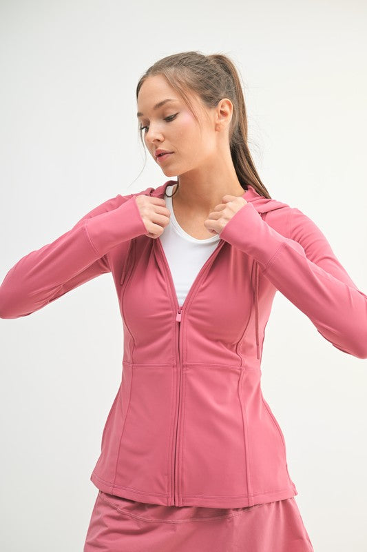 Blush Zip Up Jacket