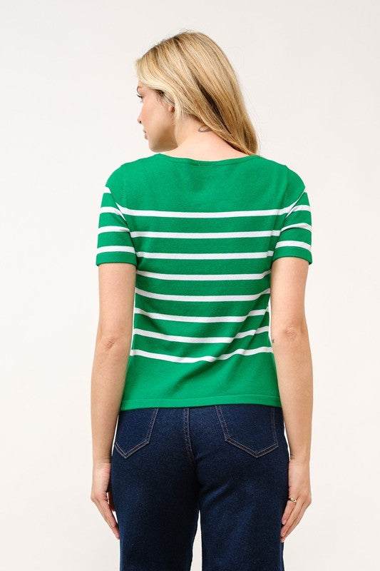 Stripe Pullover Sweater