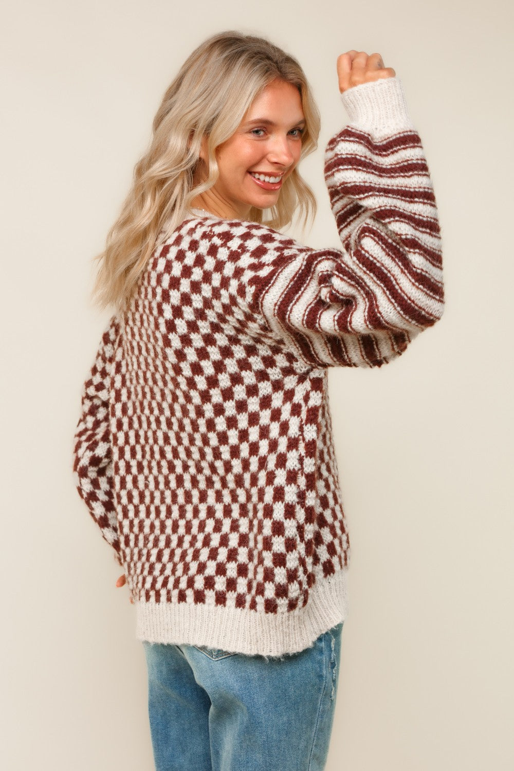 Checker and Stripe Sweater