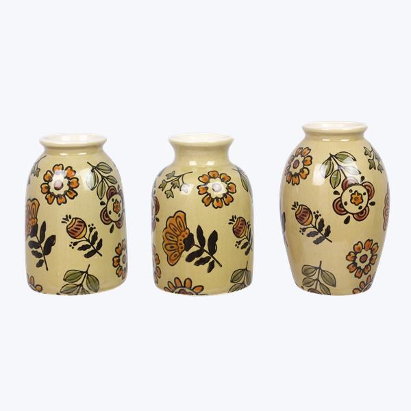 Folkart Floral Vase