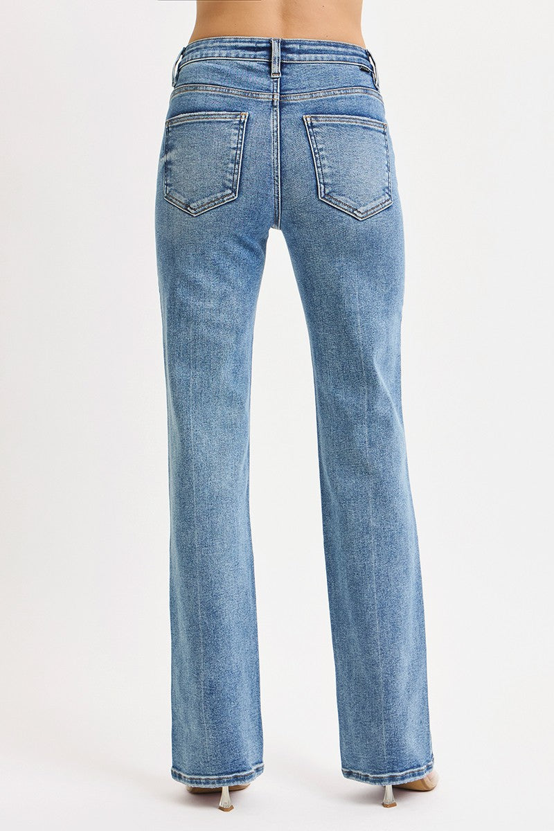 Risen Tummy Control Straight Jeans
