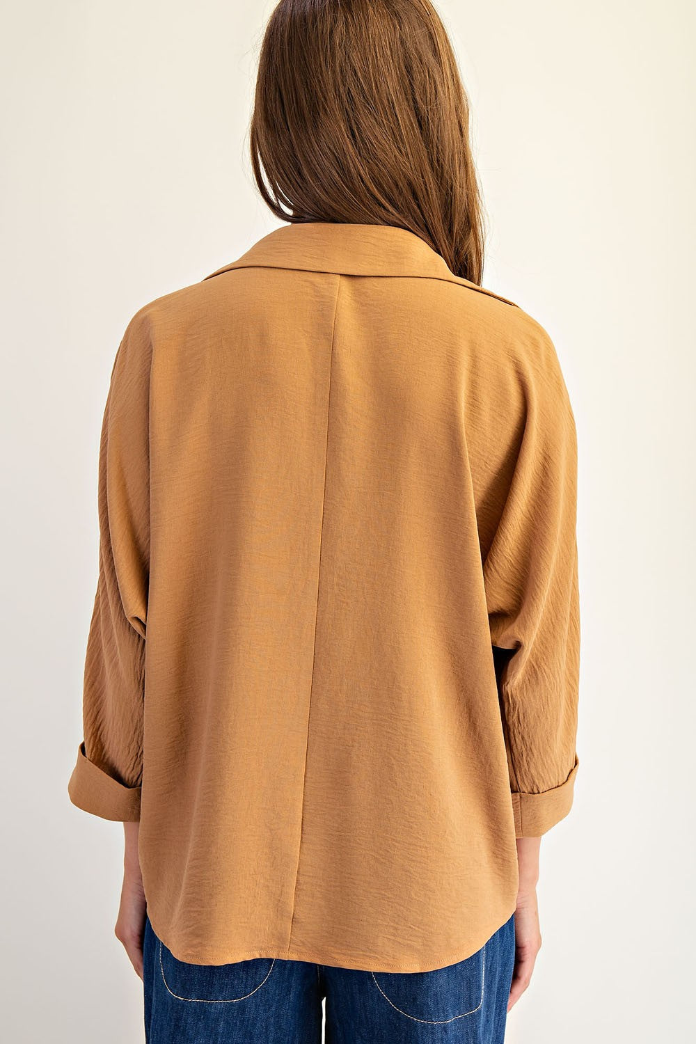 Crinkled Woven Top