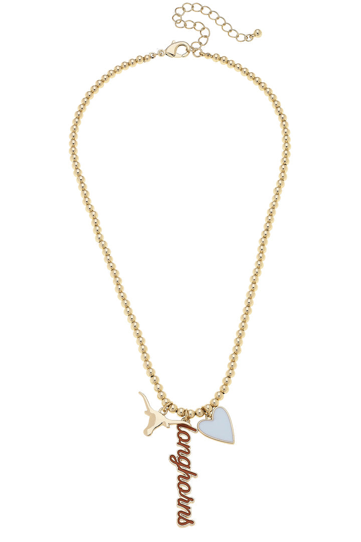Ball Bead Charm Necklace