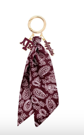 Texas A&M Aggies Logo Bandana Bag Charm