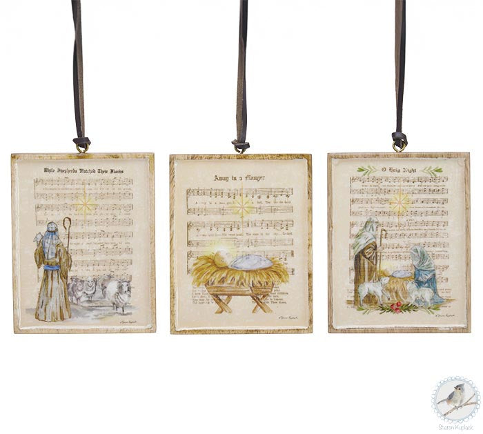 Mango Wood Hymn Ornament