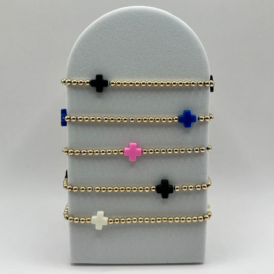 enewton 3mm Signature Cross Bracelet