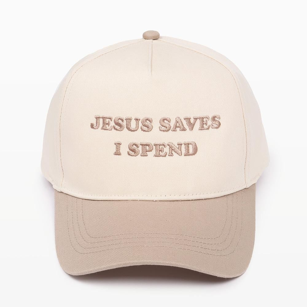 Jesus Saves Embroidered Cap