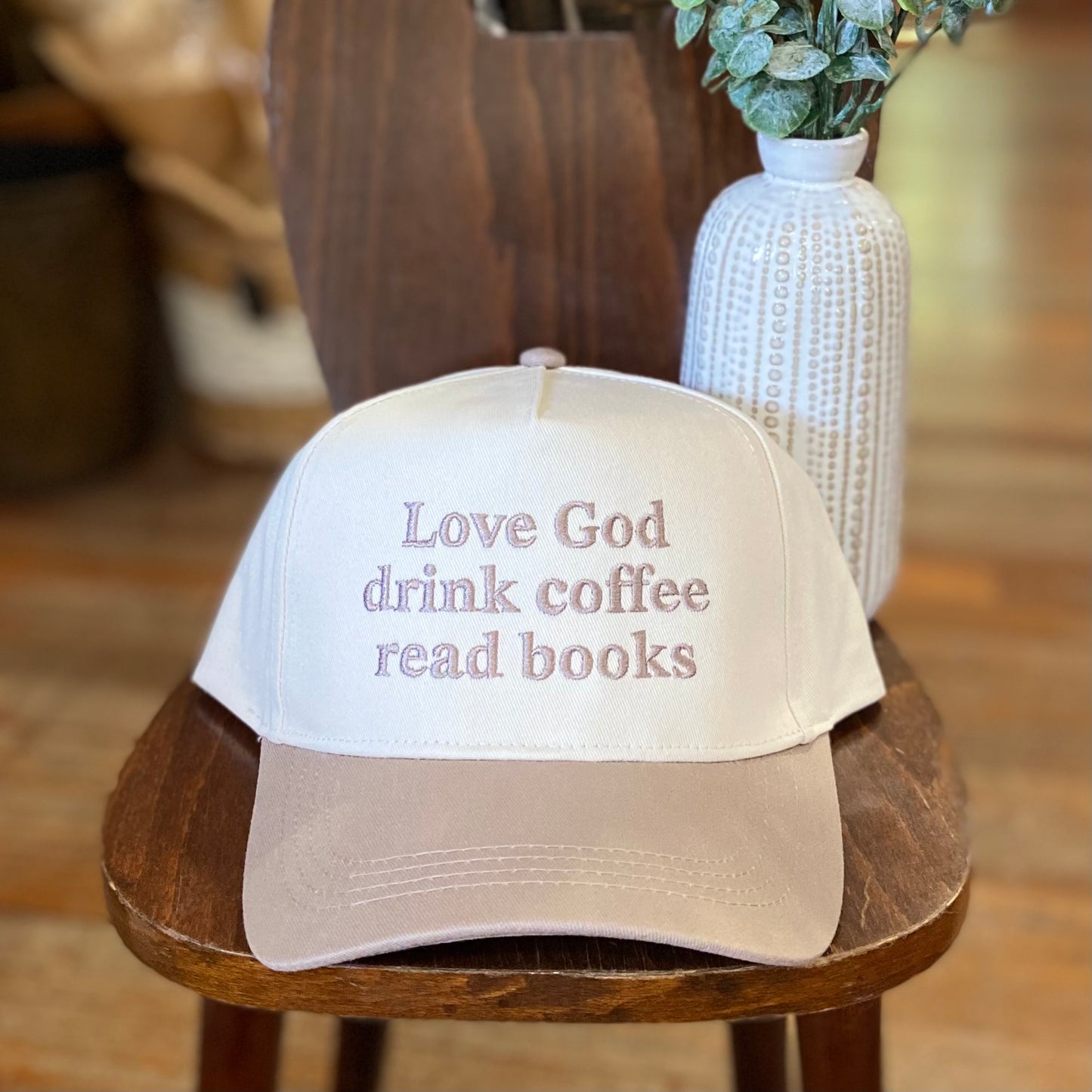 Love God, Coffee & Books Cap
