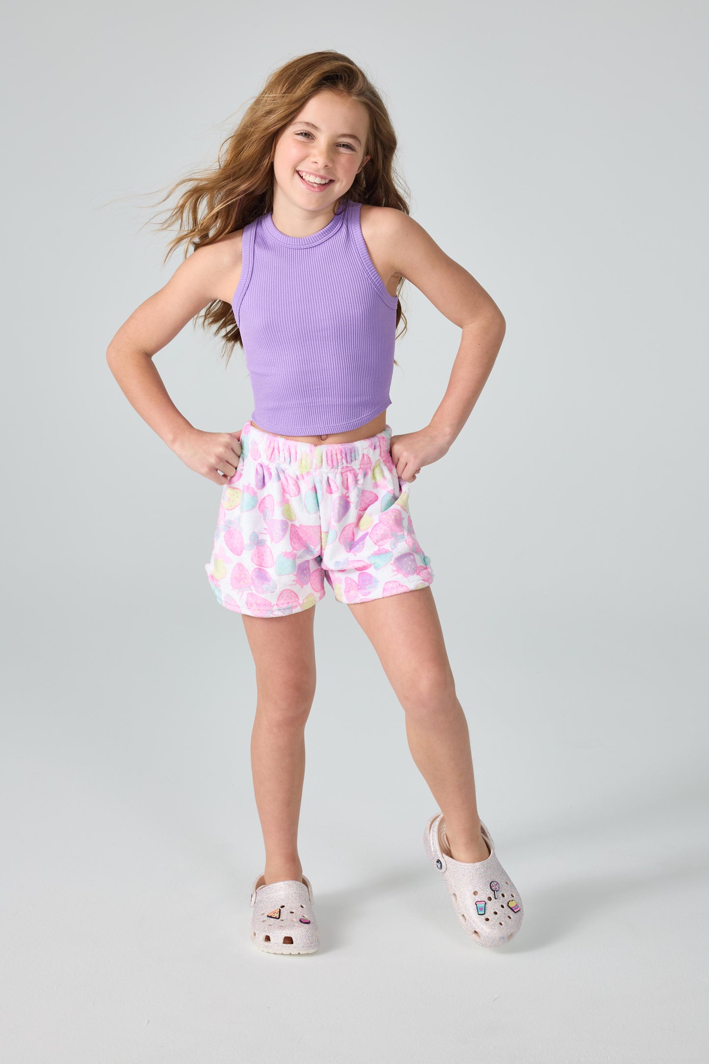 Berry Plush Shorts