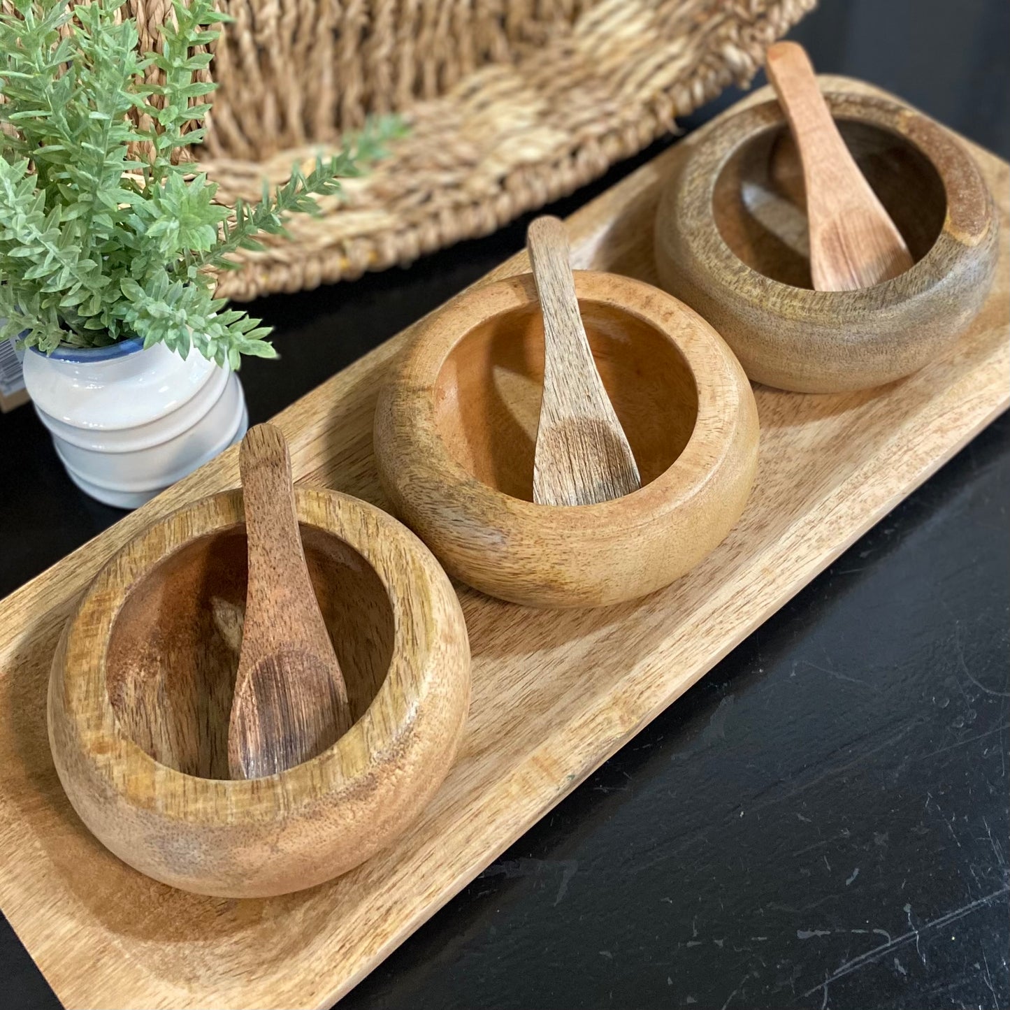 Mango Wood Bowl Set