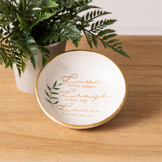 Live Laugh Love Trinket Plate