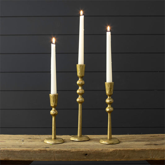 Forged Gold Candle Stick