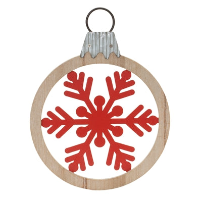 Snowflake Circle Ornament