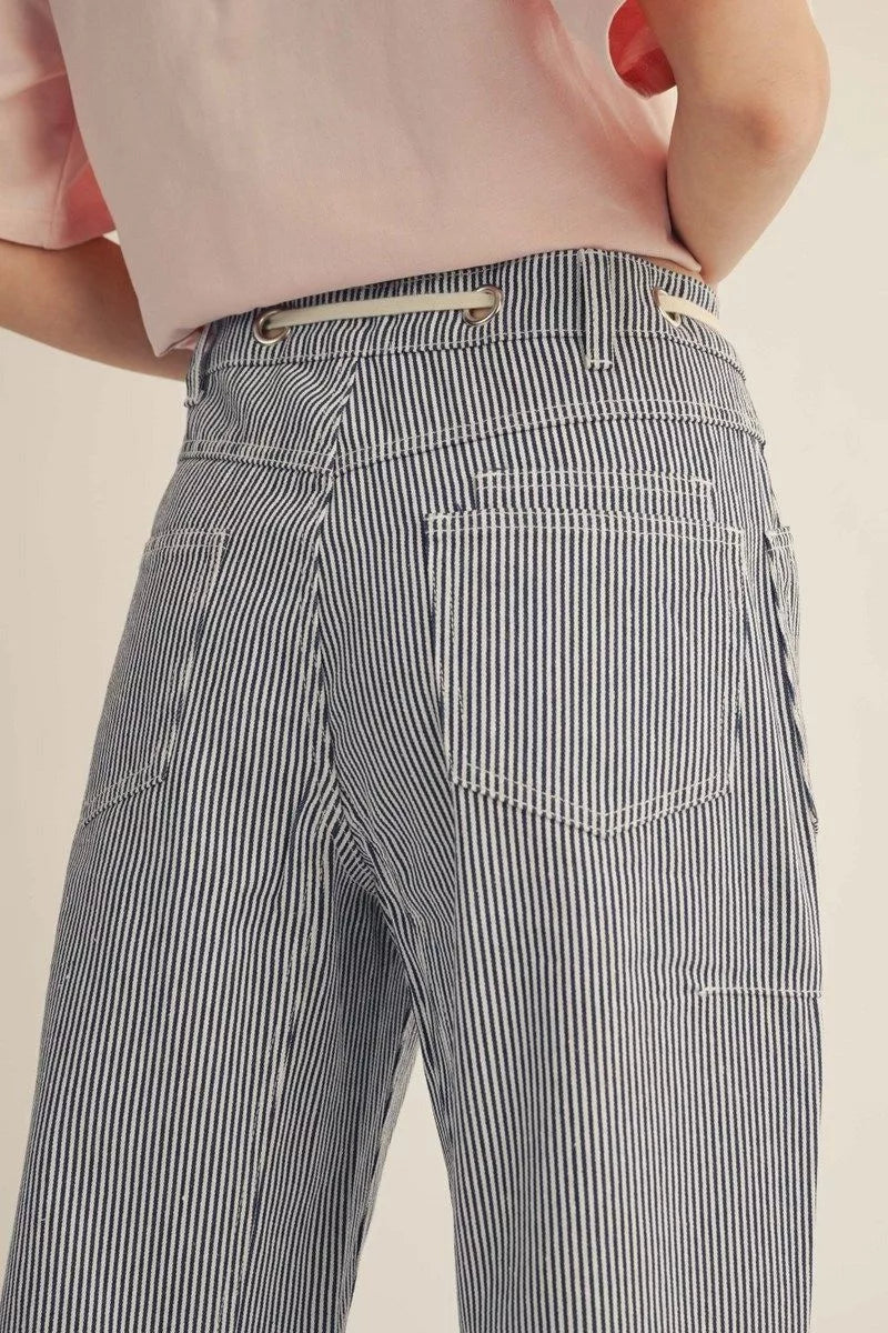 Stripe Barrel Pants