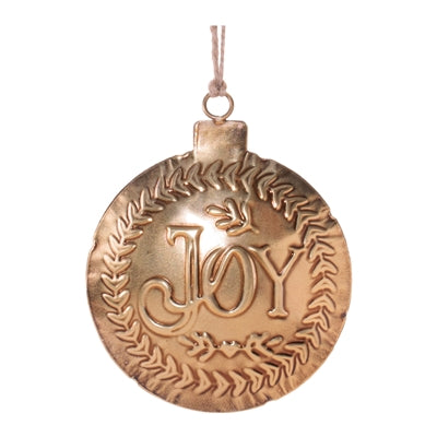 Joy Iron Ornament