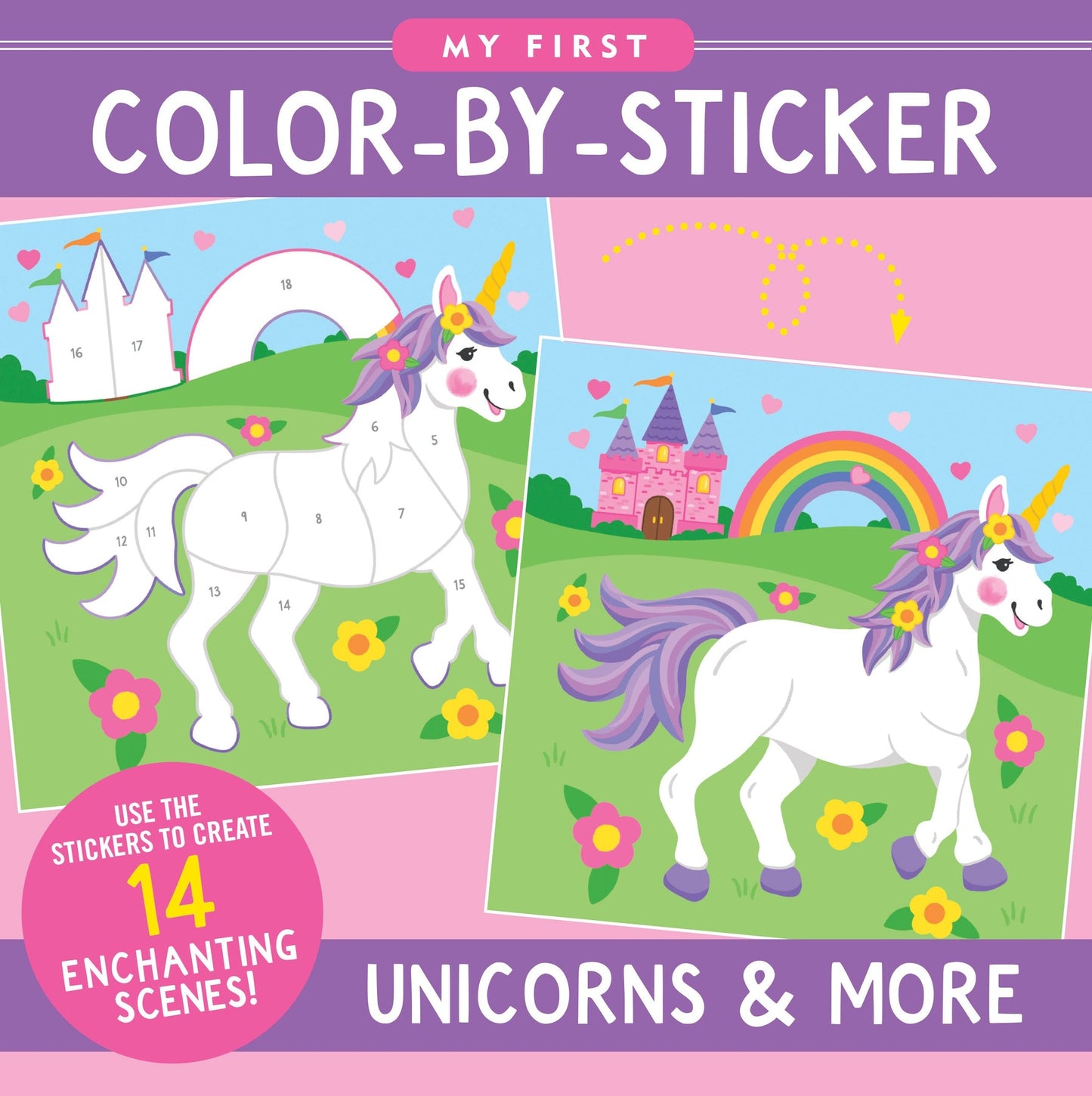 My First Color-by-Sticker Book- Unicorns & More
