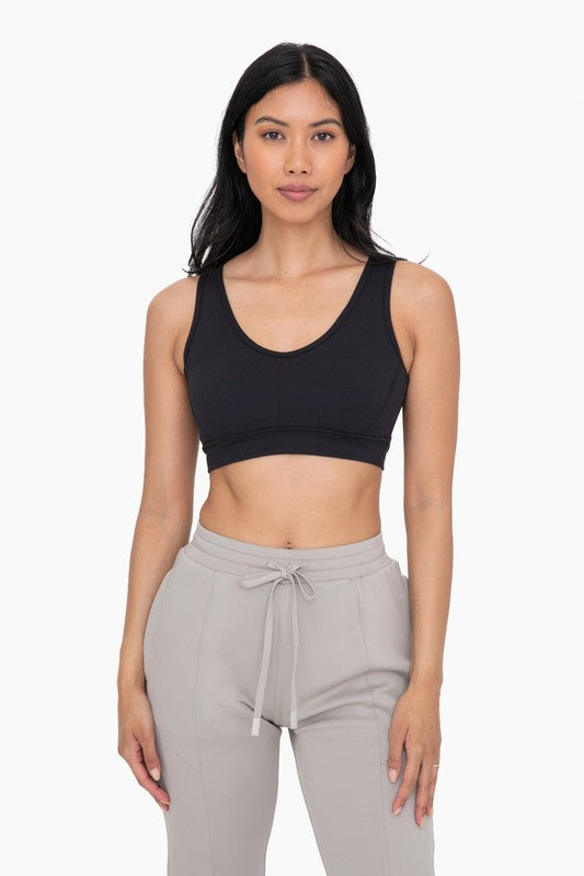 Black Cut-Out Sports Bra