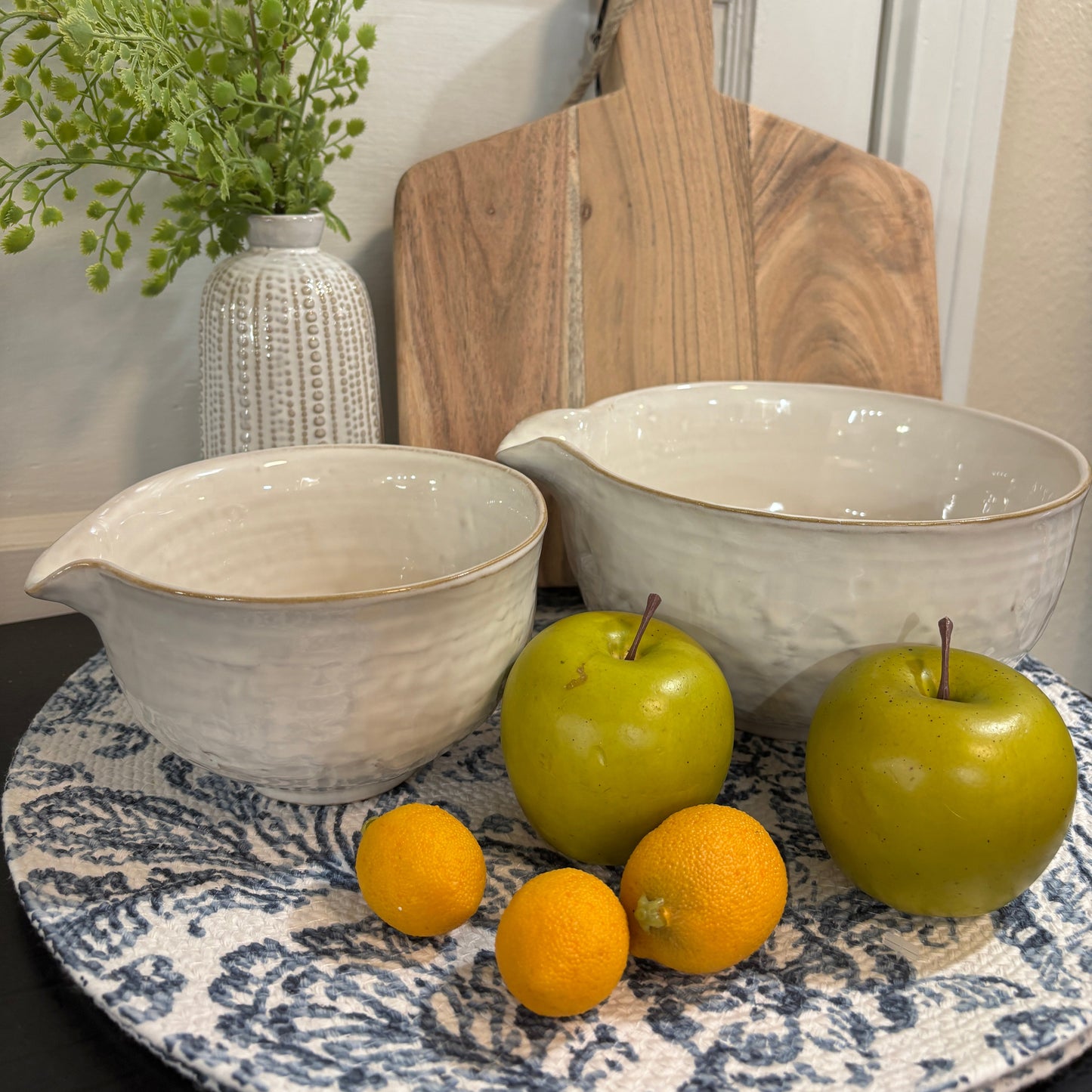 Fancy White Pour Bowls
