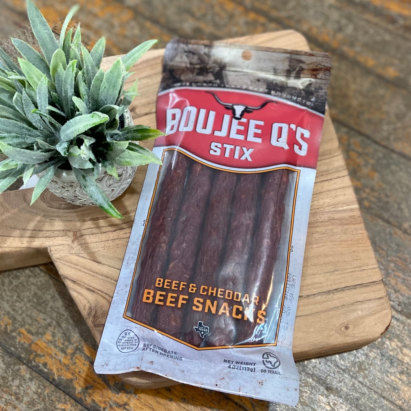 Boujee Q’s Beef and Cheddar Sticks
