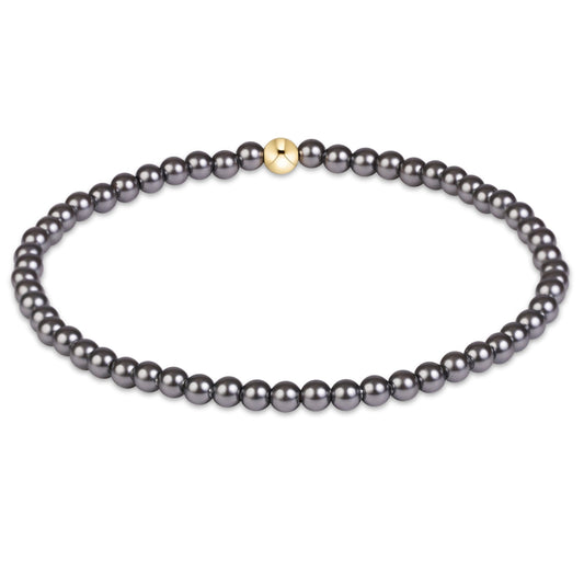 enewton Classic Pearl Dark Grey 3mm Bracelet