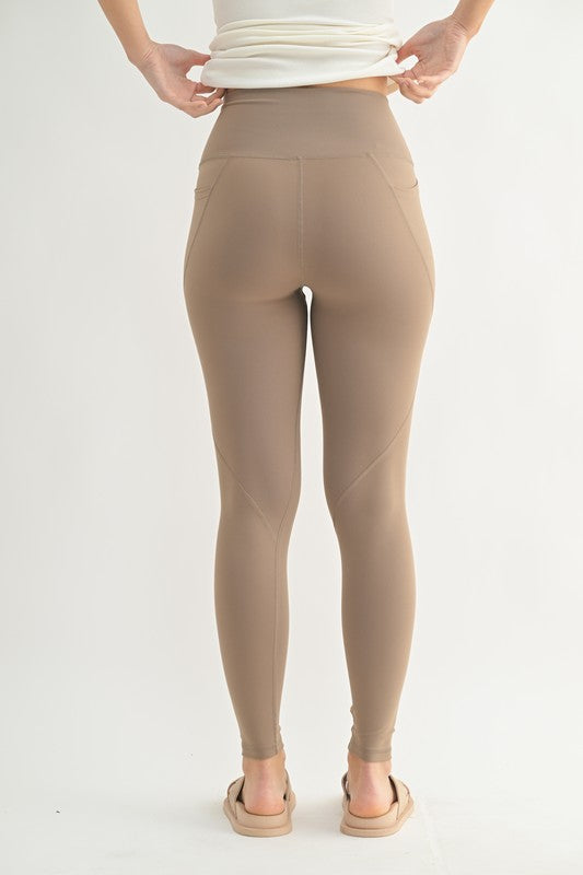 Tapered Solid Highwaist Leggings