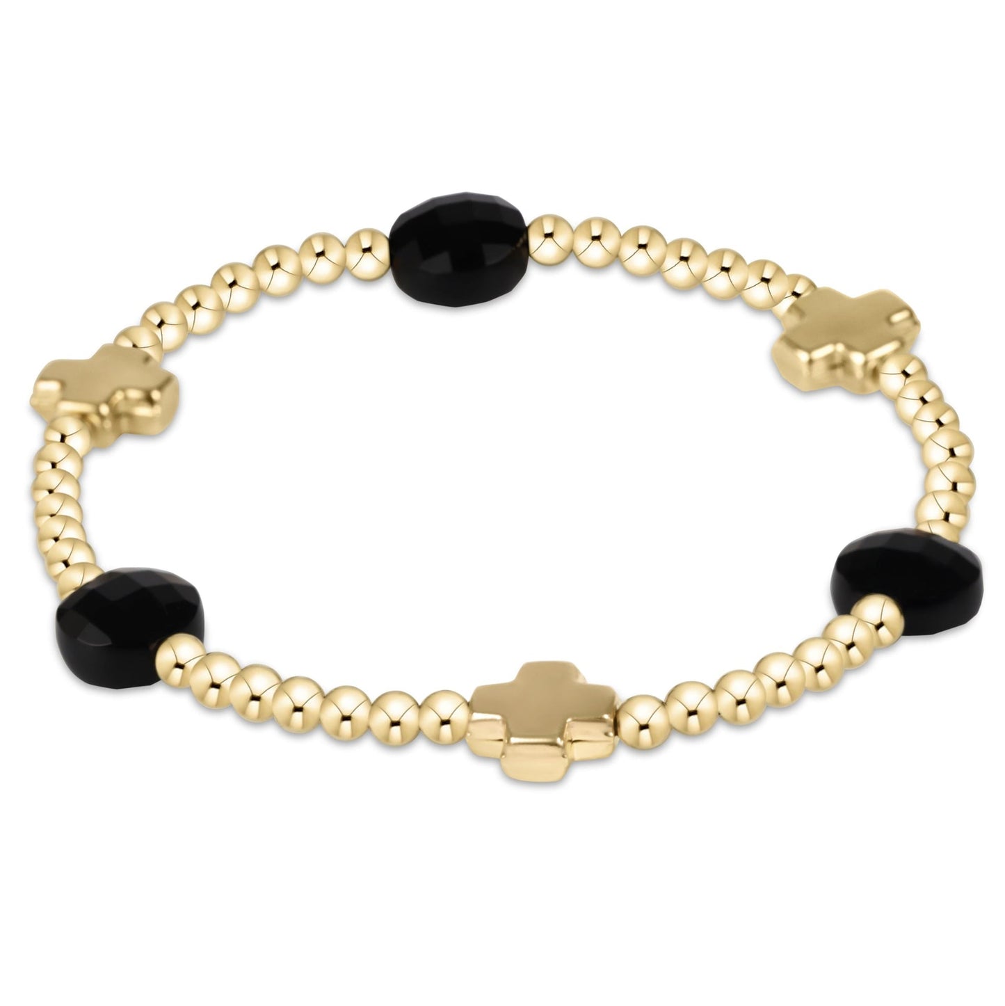 enewton Signature Cross Admire 3mm Onyx Bracelet