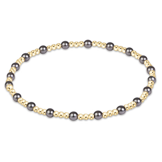 enewton Sincerity Pearl Dark Grey 3mm Bracelet