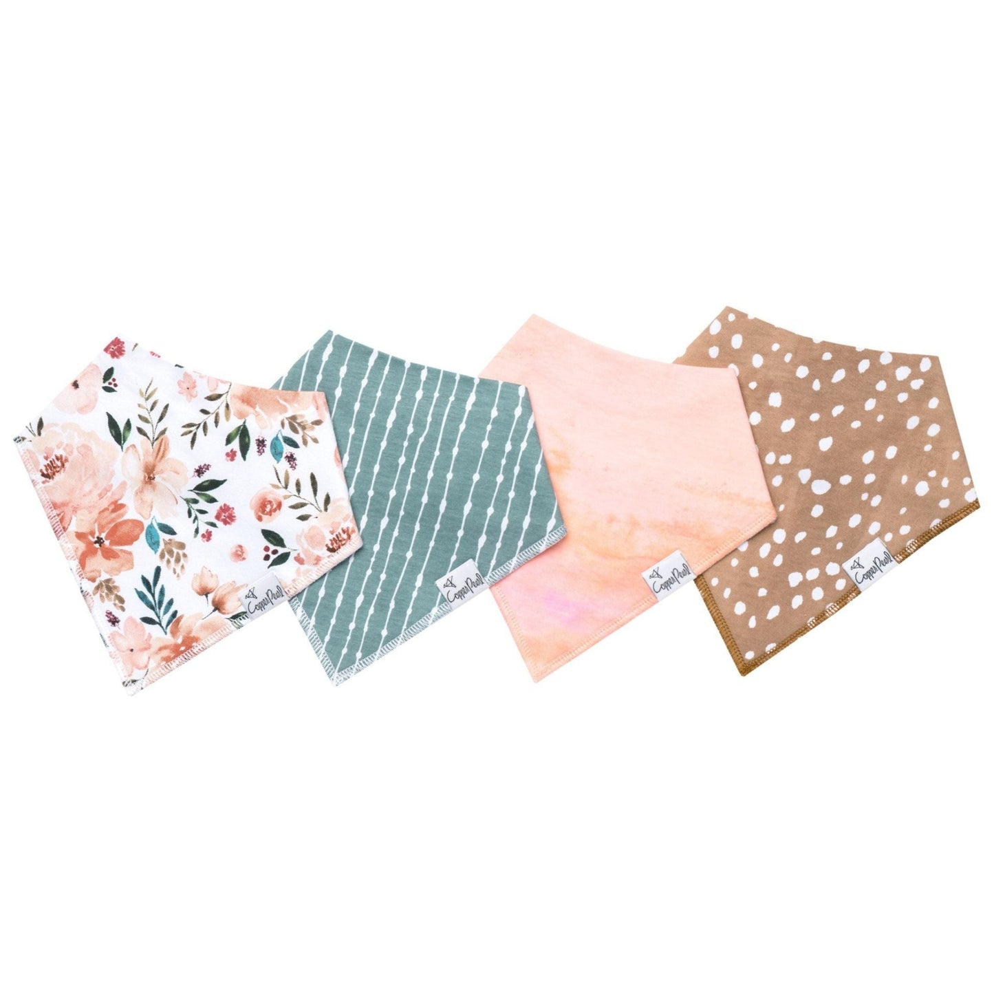 Copper Pearl Bandana Bib Set