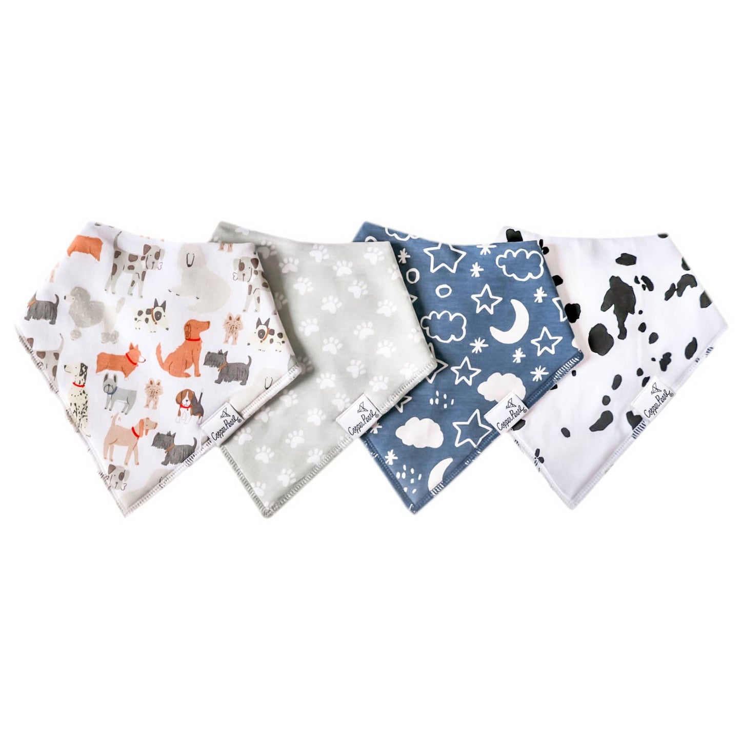 Copper Pearl Bandana Bib Set