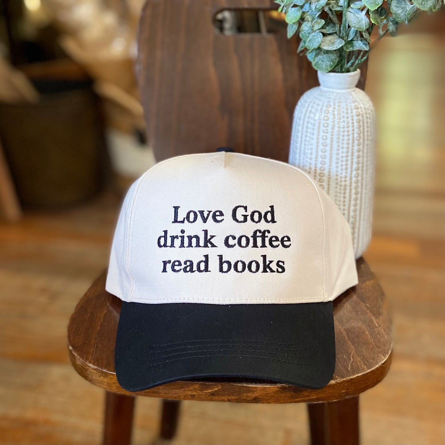 Love God, Coffee & Books Cap