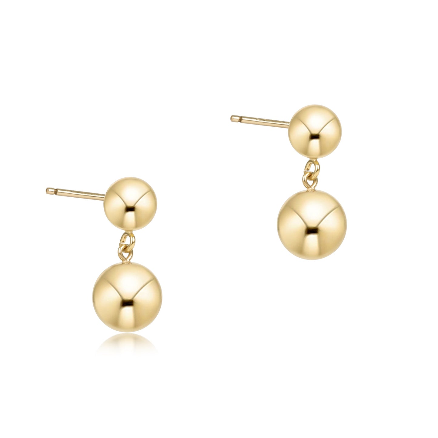 enewton 8mm Ball Drop Gold Earrings
