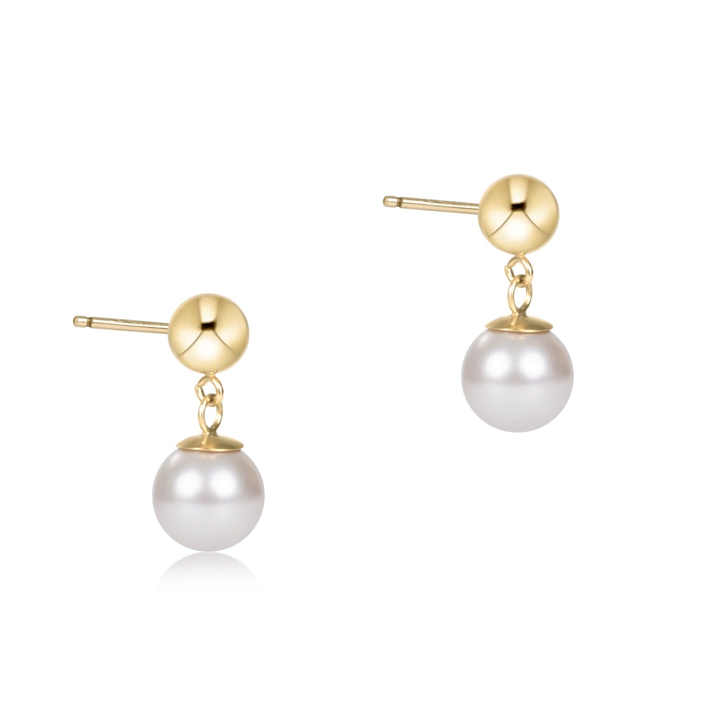enewton 8mm Ball Drop Pearl Earrings