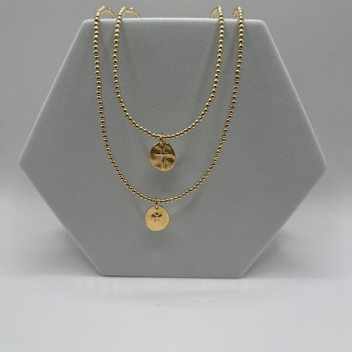 enewton 17" 2mm Gold Bead Inspire Necklace