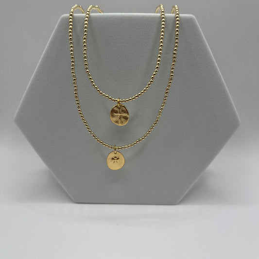 enewton 17" 2mm Gold Bead Inspire Necklace