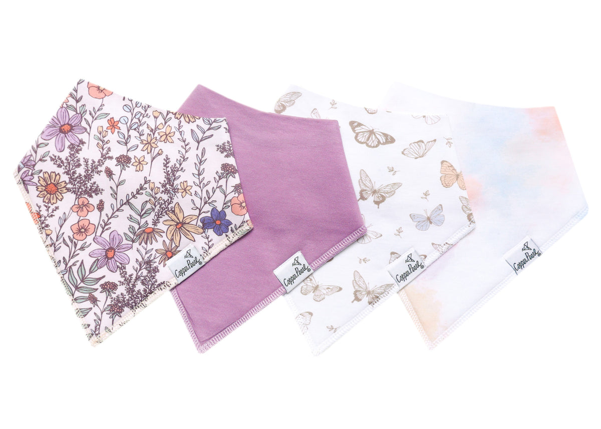 Copper Pearl Bandana Bib Set