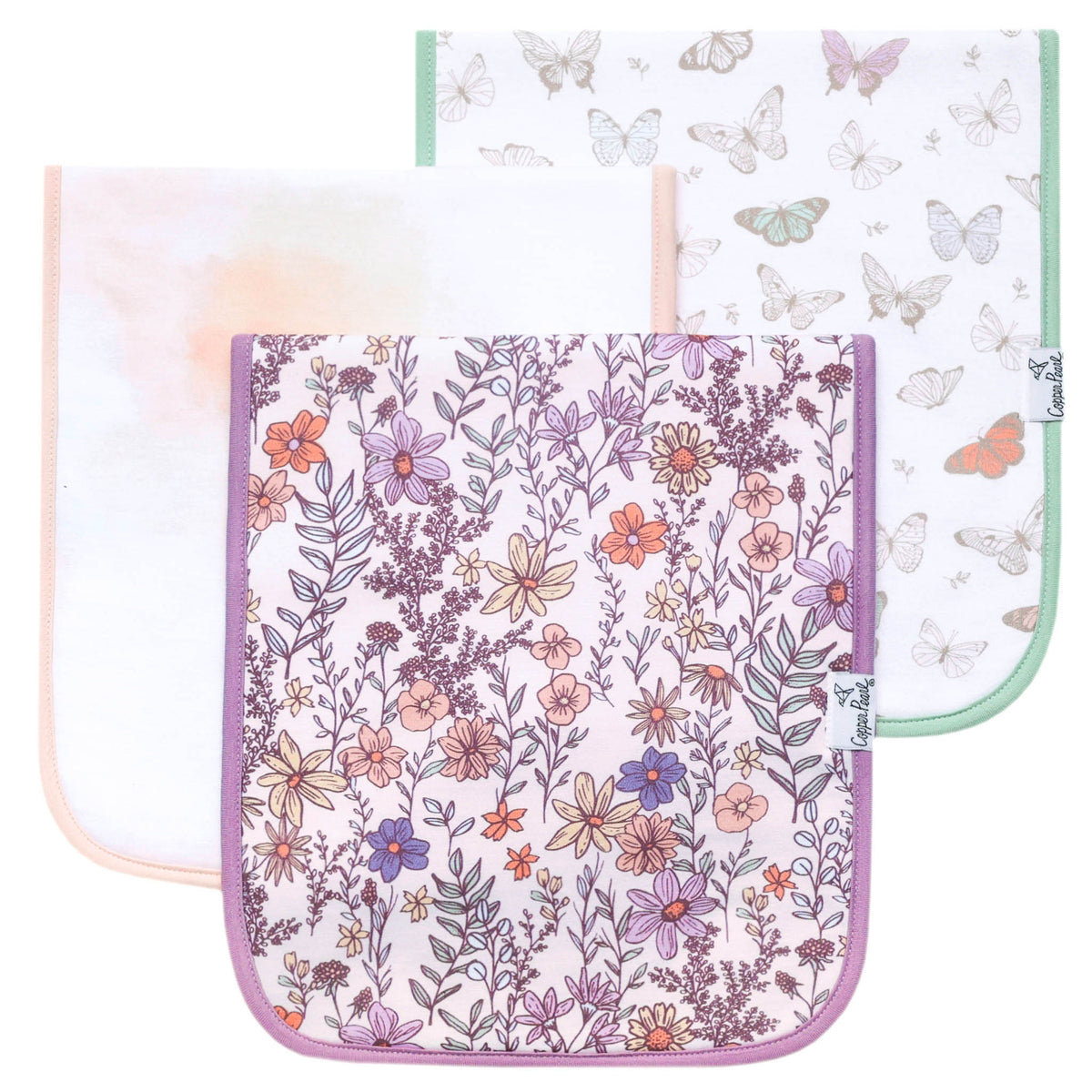 Copper Pearl Burp Cloths Set