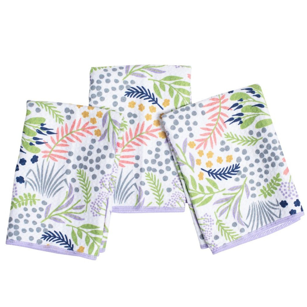 Mighty Mini Towels Lilac Leaf (Set of 3)