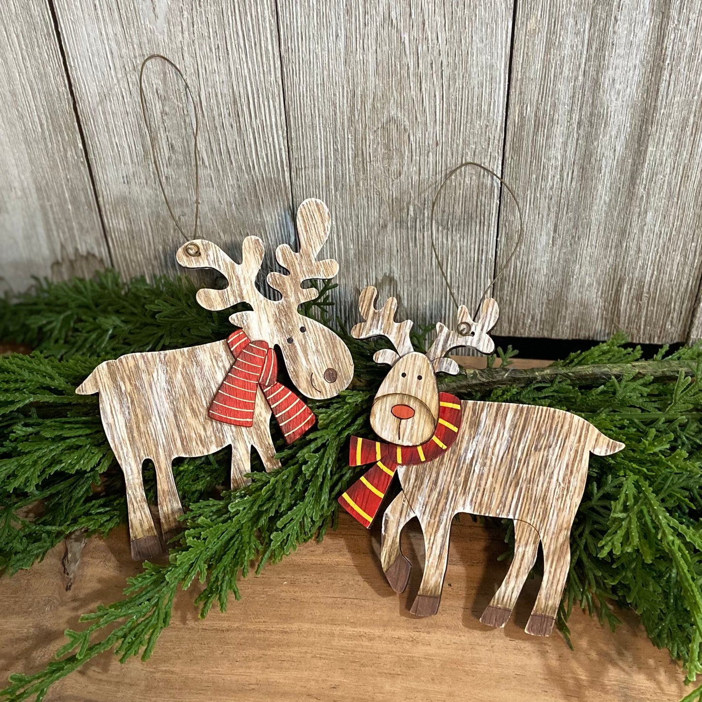 Deer or Moose Wooden Ornament