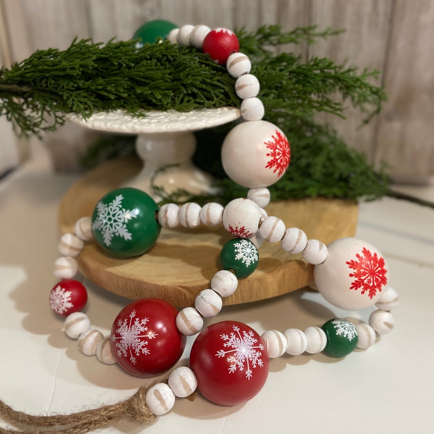 Snowfake Ball Garland