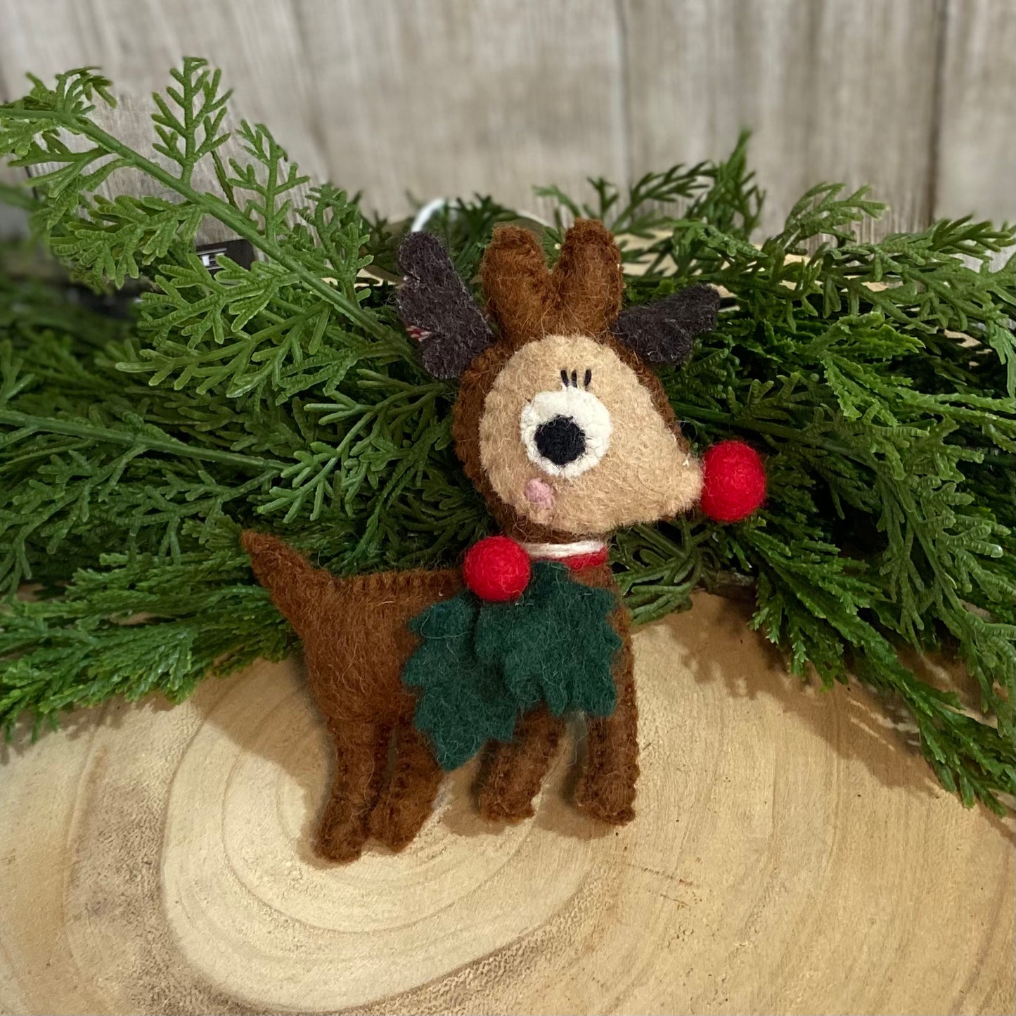 Reindeer Wool Ornament